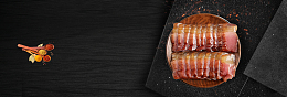 湘西腊肉简约黑色banner