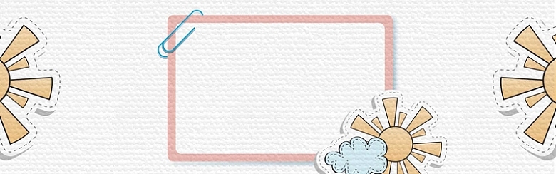 手绘卡通寒假培训banner海报背景