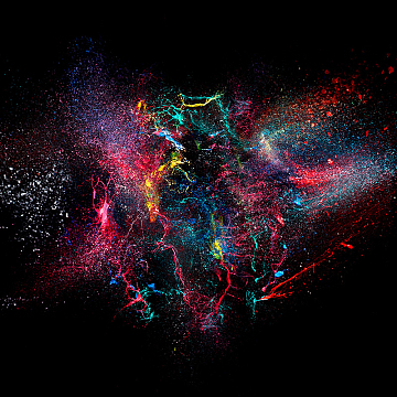 炫酷彩色烟雾背景