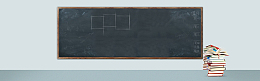 开学纹理手绘简约蓝色banner背景