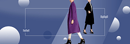 冬季女装大衣上新大促简约灰色banner