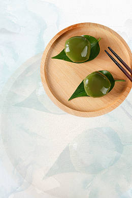 白色背景简约寒食节海报