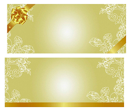 高档金色代金券背景
