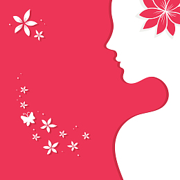 简约时尚的微商化妆品广告背景素材