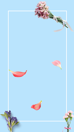 天蓝色的H5背景图片