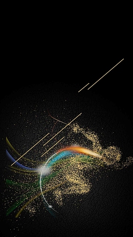 永不止步企业文化金色粒子H5背景素材