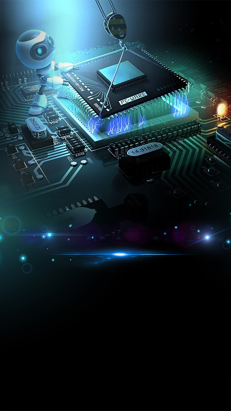 简约创意3d科技海报