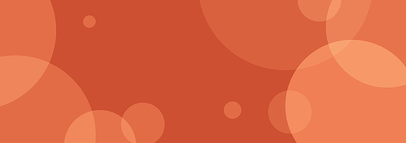 橙色泡泡背景banner图