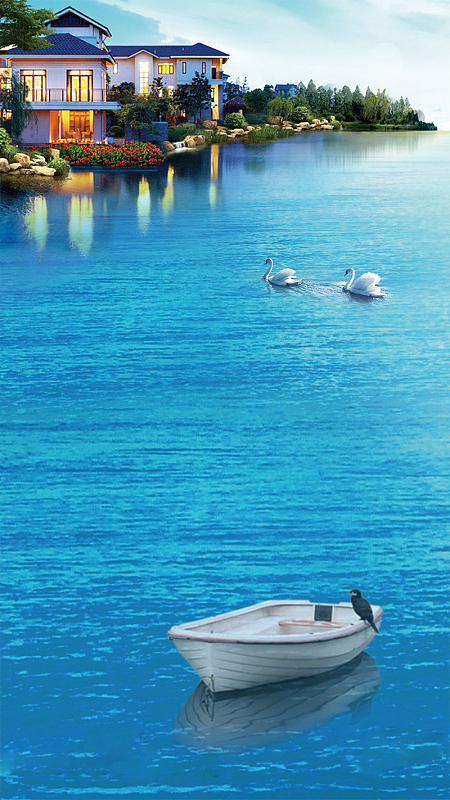 海景房背景背景素材_海景房背景背景图片下载_觅元素