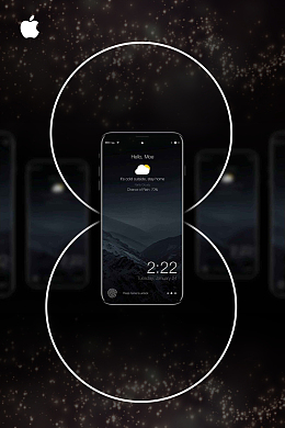黑色苹果手机iPhone8促销