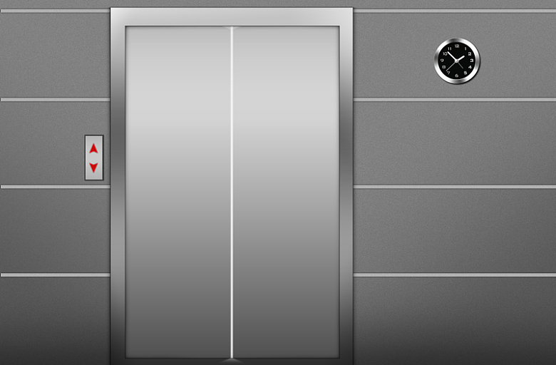 电梯关门钟印刷背景