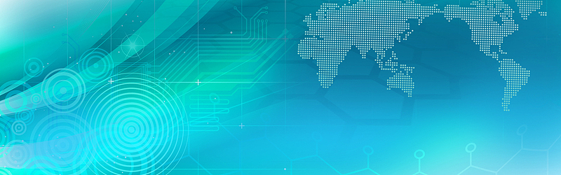 互联网蓝绿色金融科技海报banner