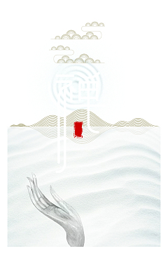 中国风禅意宣传海报