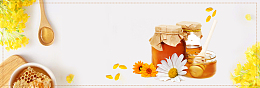 清新食品蜂蜜养生健康保健淘宝banner