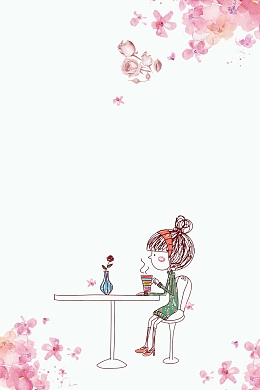 奶茶店海报背景素材