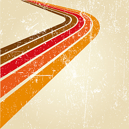 手绘黄色线条跑道背景