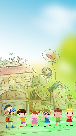 六一儿童节欢乐世界背景