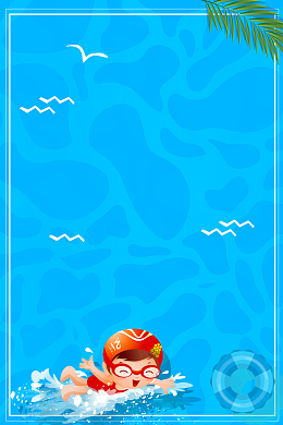 游泳培训创意海报设计
