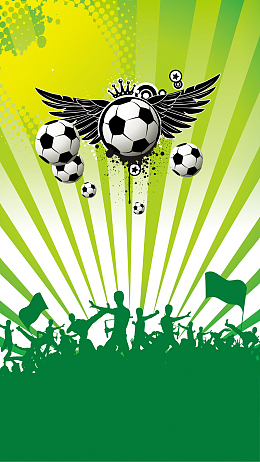 足球狂欢人们H5背景