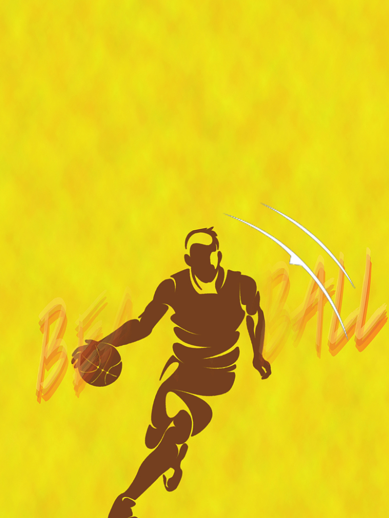 卡通篮球海报背景