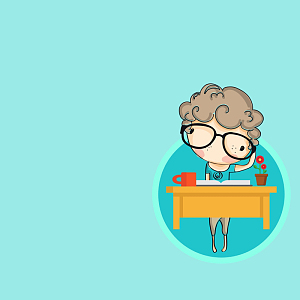 可爱的卡通人物海报(2000x2000)png红色中高考讲座海报背景模板(6250x