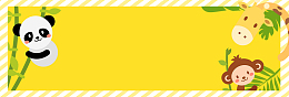淘宝双十一母婴大促卡通动物banner