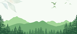 植树节绿色卡通可爱banner