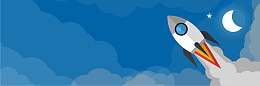 卡通太空元素banner