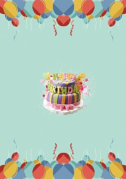 生日快乐背景模板