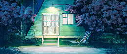 手绘童年夏日背景