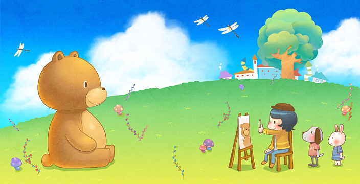 手绘服女卡通手绘背景素材图片-手绘服女背景图片下载-觅元素