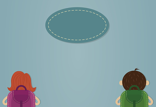 扁平化背书包学生海报背景素材