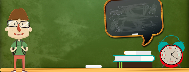 学校社团招新卡通绿色banner