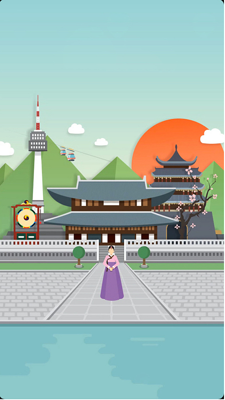 彩色卡通背景