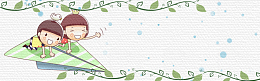 手绘卡通教育培训花卉banner海报背景