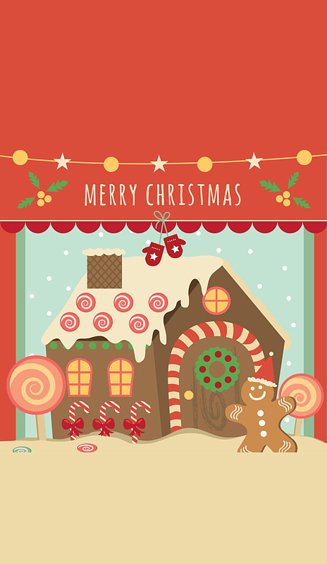 圣诞房屋温馨背景