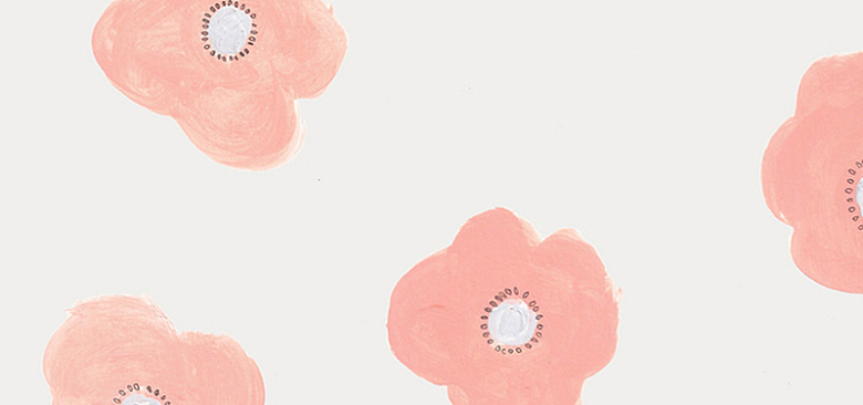 粉色花朵简约纹理质感图