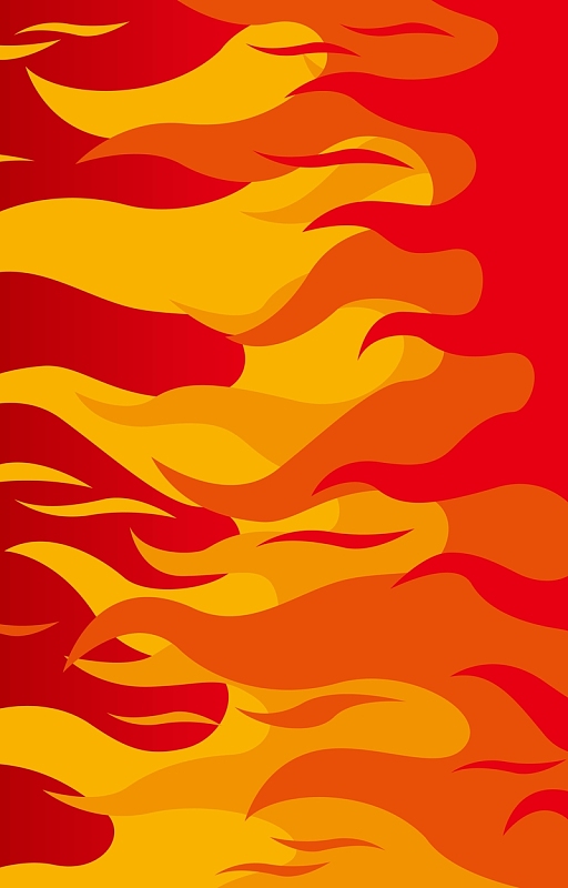 橘黄色火焰背景素材