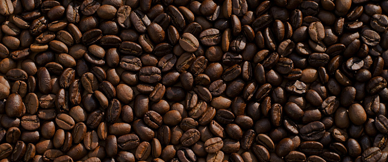 熟咖啡豆背景