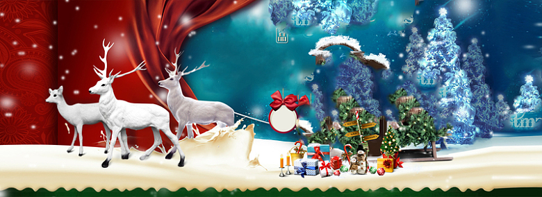 淘宝圣诞节背景图