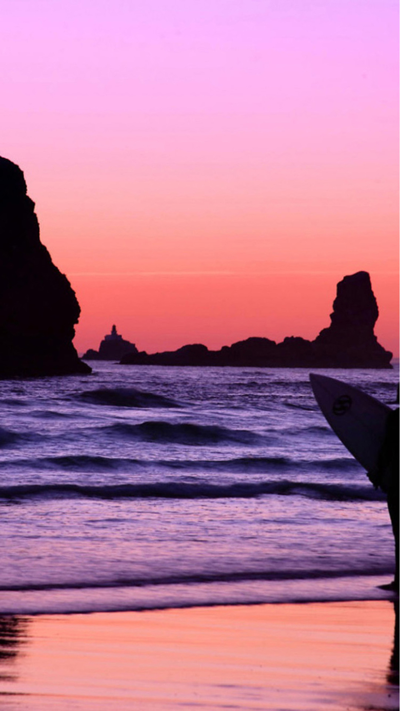 黄昏沙滩海景h5背景