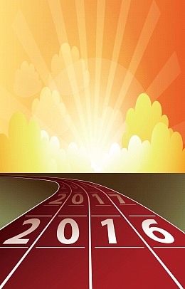 2016到2017橘黄色背景素材