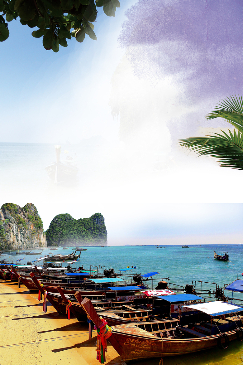 泰国甲米风景旅游宣传海报