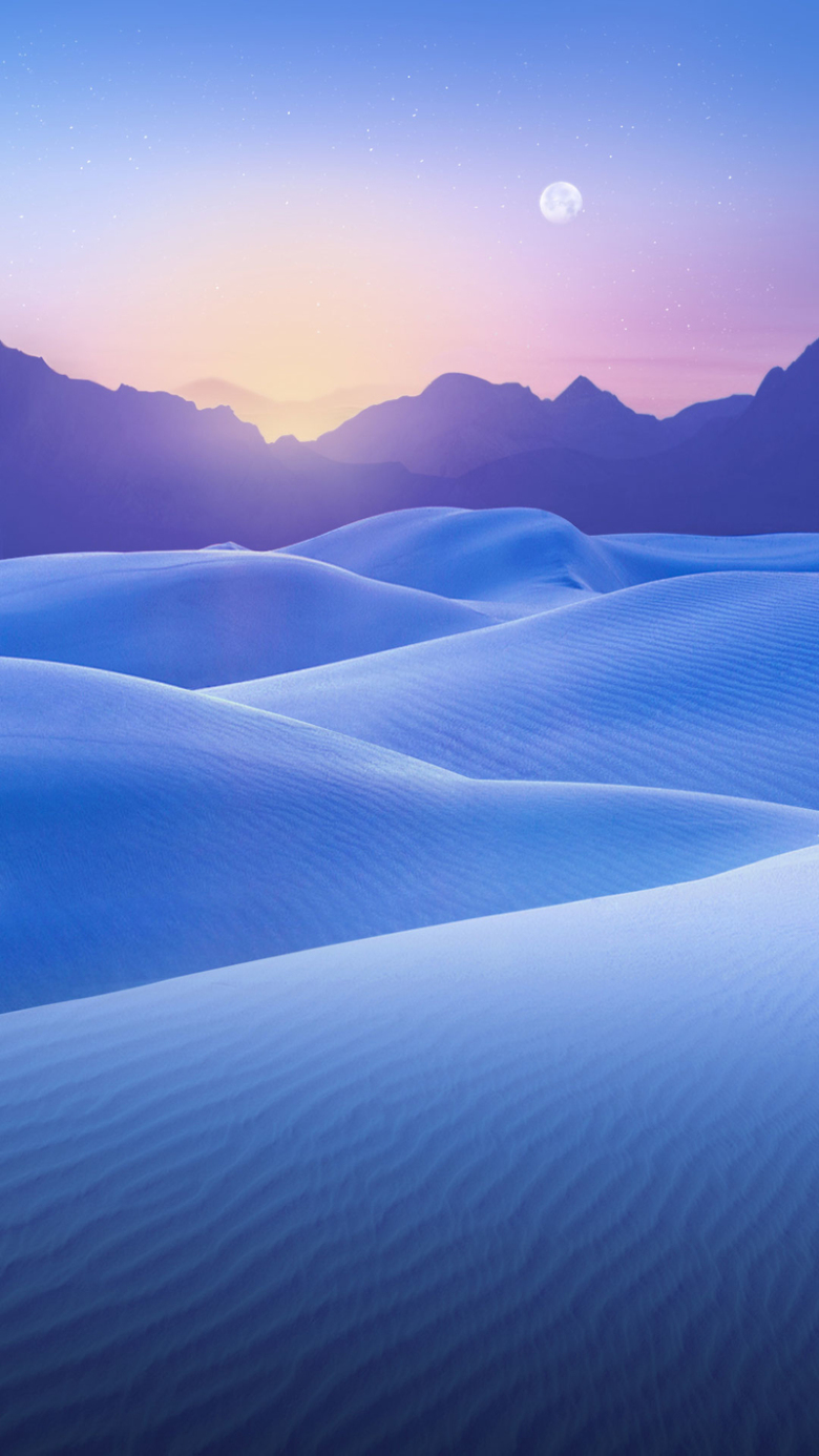 高清蓝色风景h5背景