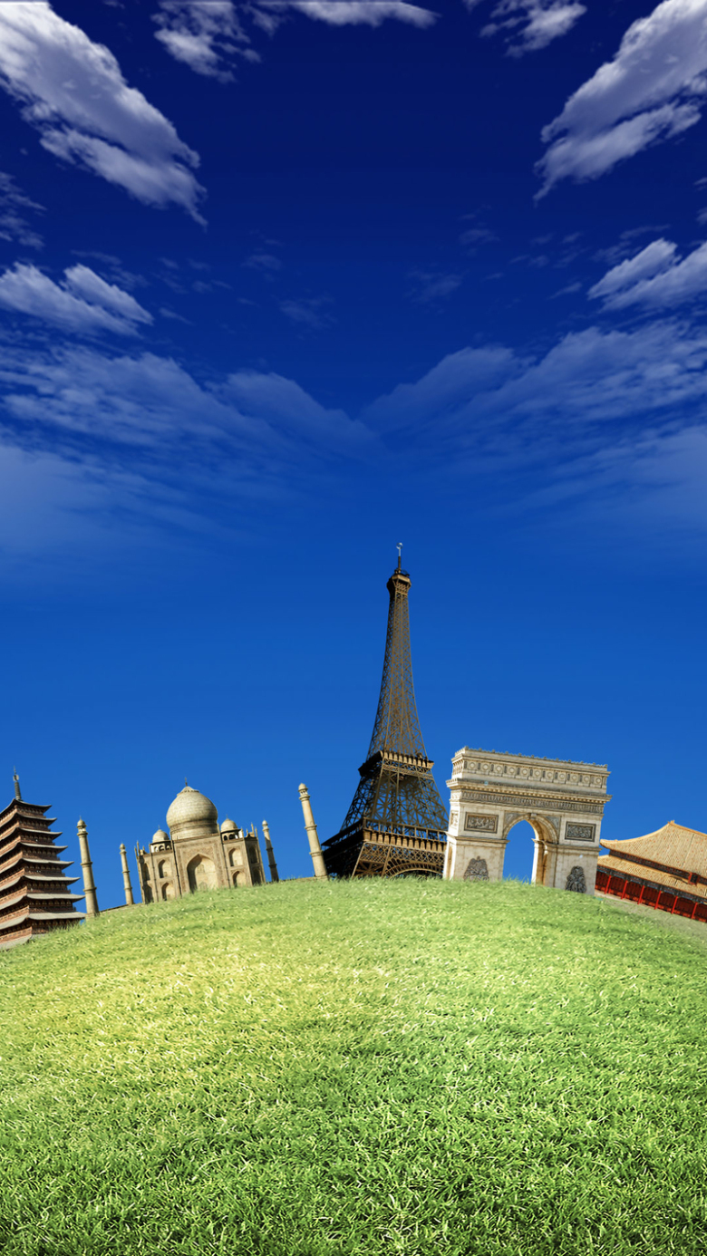 关键词 : 世界旅游景点,旅游景点,旅游景点背景,草地,蓝天,h5背景