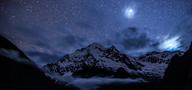夜晚星空背景图