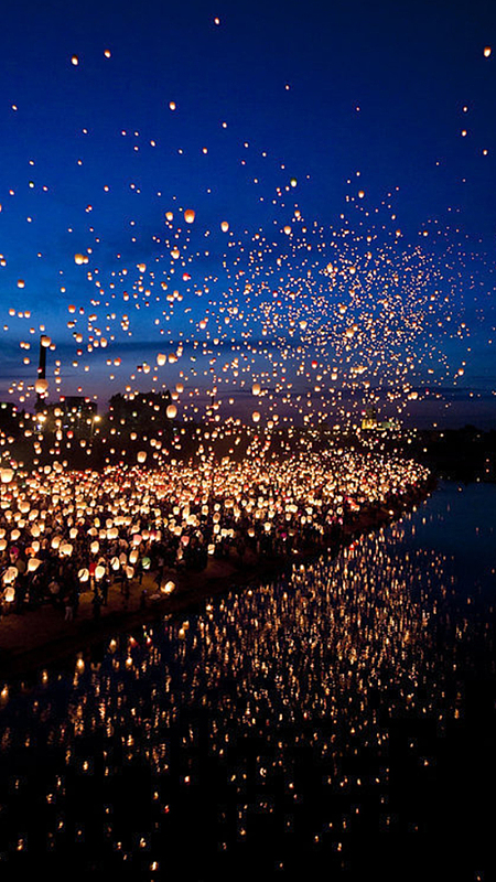 唯美星光点夜景h5背景