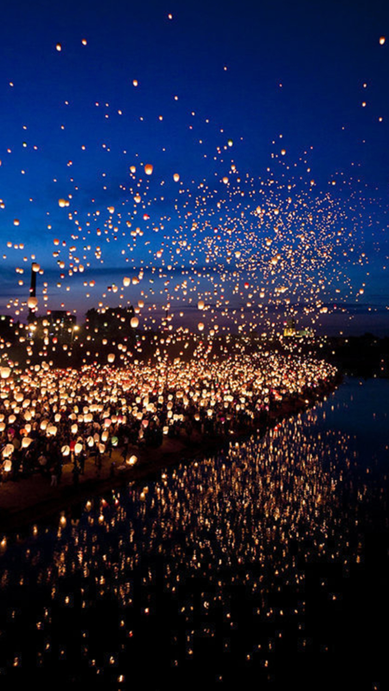 唯美星光点夜景h5背景