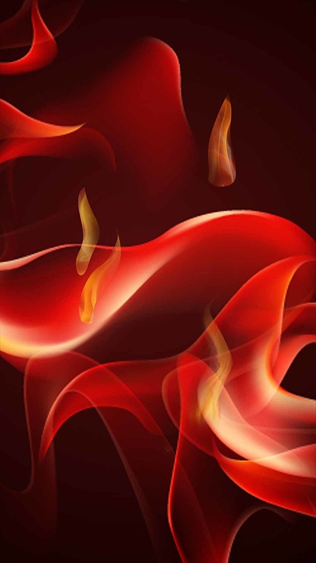 红色彩带火焰激情商业h5背景