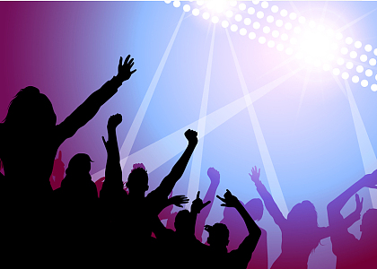 简约商业舞会派对活动海报展板矢量背景素材